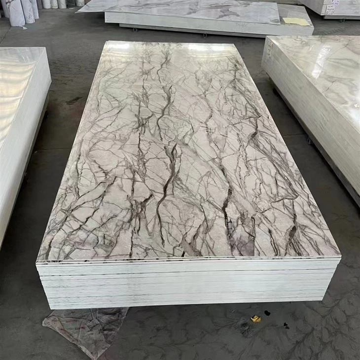 Marmeren afwerking PVC -blad