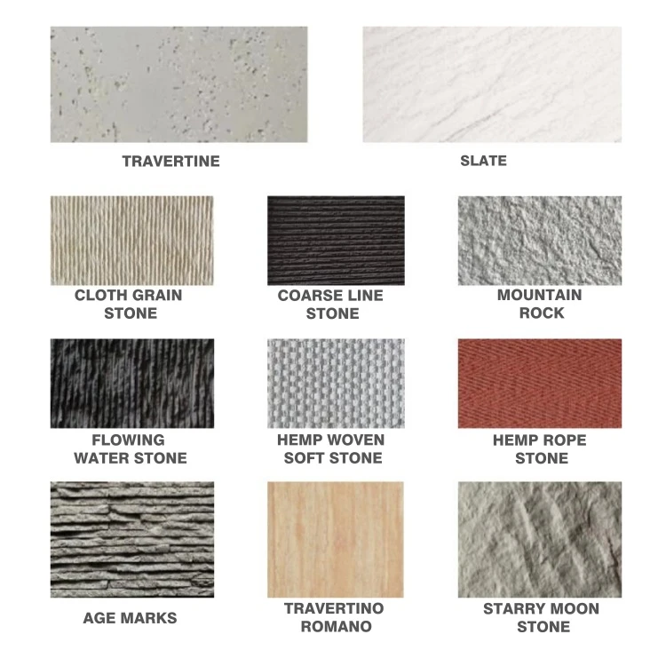different patterns of flexible ceramic tile