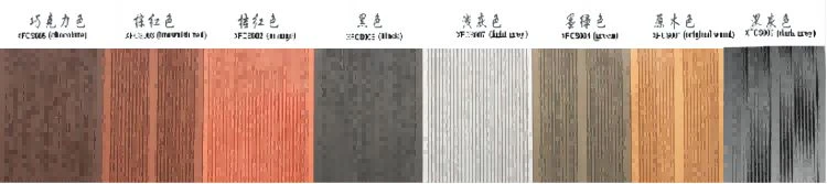 different color of outdoor wpc wall panel