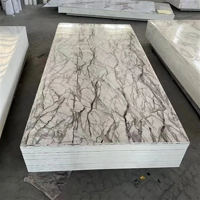 Marmeren afwerking PVC -blad